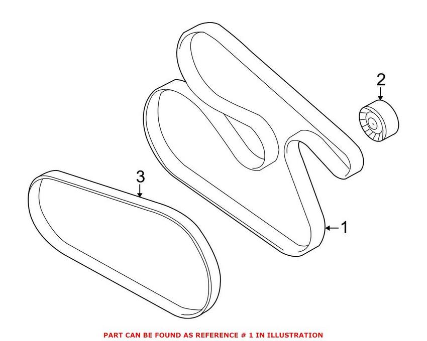 Accessory Drive Belt (PK7 1627)